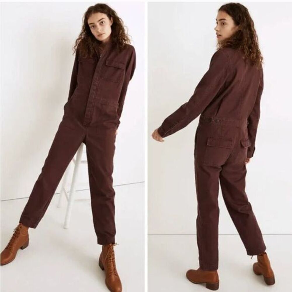 NEW Madewell Warm-Brushed Signature Coverall Jumpsuit, Petite Large, LP